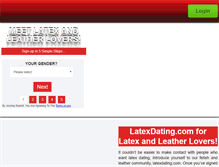 Tablet Screenshot of latexdating.com